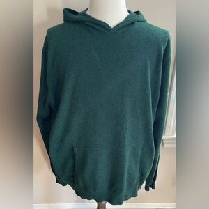Peter Millar Forest Green Sweater With Hood